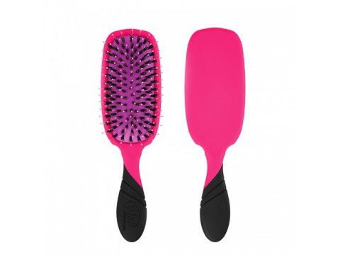 WETBRUSH PRO SHINE ENHANCER OVALUS PLAUKŲ ŠEPETYS SU ŠERNO ŠERIAIS Rožinis